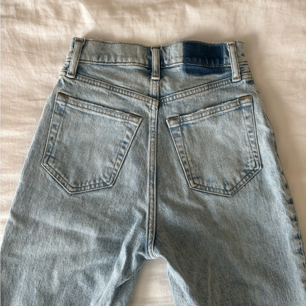 Abercrombie 90s high rise straight leg jean
